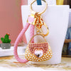 Pink-Braided Pink-Heart-Handbag