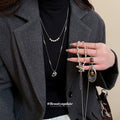 Silver Tone Beaded Necklace In Pendant And Pearl Strand Styles view 1