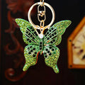 Jeweled Openwork Butterfly Keychains in Six Colors plus Assorted Option view 3