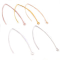 Long V Shaped Earring Hook Wires in Mixed Metal Finishes view 5