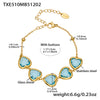 Lake-Blue Gold Bracelet