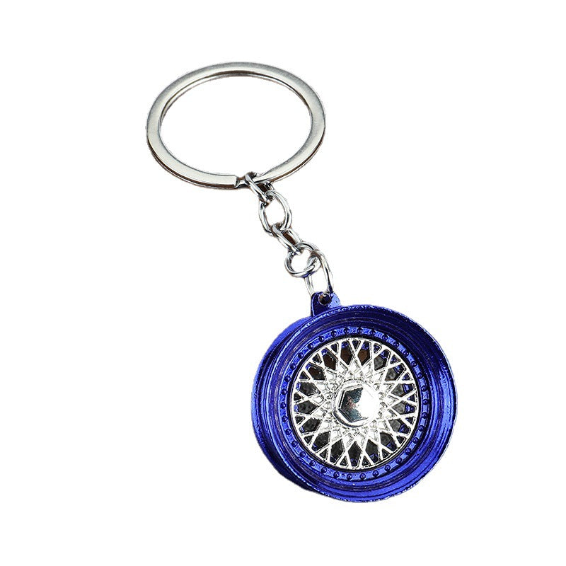 BBS Wheel Style Zinc Alloy Car Keychain Pendant Accessory