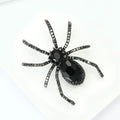 Faceted Crystal Spider Brooch with Slender Rhinestone Legs view 3