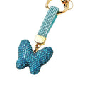 Clay Full Crystal Butterfly Keychains in Five Colors plus Assorted Option view 5