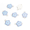 Enamel-Look And Printed Silver Gold Decorative Alloy Connectors in 18 Styles view 10