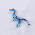 Long Neck Standing Dinosaur Enamel Brooch in Four Colors view 4