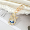 Crystal Hamsa Keychain