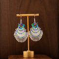 Thirty-One Ornate Peacock Statement Dangle Earrings view 4