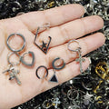 Random Assorted Stainless Steel Hoop or Drop Earring view 4