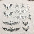 Antique Silver Bat and Cross Metal Charms with 7 Listed Options view 12