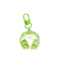 3D Acrylic Headphone Charm With Colorful Swivel Clasp view 5