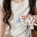 Oval Resin Pendant Necklaces in Five Soft Color Options view 1