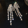 Silver Crystal Tassel