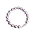 Purple Glass Pearl Bracelets Silver Clasp Four Sizes view 5