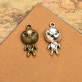 Vintage Alloy Astronaut Charm Pendant 30x10mm