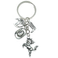 Antique Silver and Gold Western Horse Hat and Boot Charm Keychains view 5