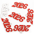 Colorful Four Digit Number Charms in Eight Colors and Two Tones view 7