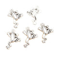 Antique Silver Frog Charms With Raised Body Detail view 5