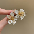 White Floral and Geometric Earring Collection with 40 Styles view 4