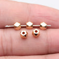 Faceted Geometric Spacer Beads in Seven Metal Finishes view 9
