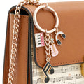 Pink-Led Music Note Piano Violin and Headphone Charm Keychain Collection view 4