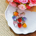 Mini Resin Strawberry Lobster Clasp Charm Keychains view 3