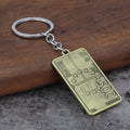 Euro Banknote Zinc Alloy Keychain Hip Hop Bag Charm Pendant