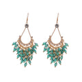 Crystal Teardrop Chandelier Hook Earrings in Five Colors view 5