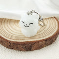 Translucent Cat Figure Clip Keychains in Five Colors view 4
