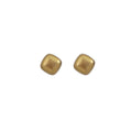 Rounded Square Small Stud Earrings in Three Colors view 5