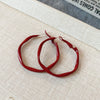 Medium Red Hoops