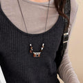 Brown Camera Pendant Cord Necklace Fashion Jewelry view 2