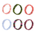 Natural Stone Bead Stretch Bracelet Colorful Oval Chip Styles view 5