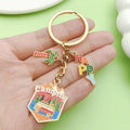 Vacation Illustration Charm Keychains in 5 Pictured Variations for Bags and Keys view 1