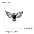 Eagle Brooch In 2 Styles With Polished Metal And Decorative Details view 6