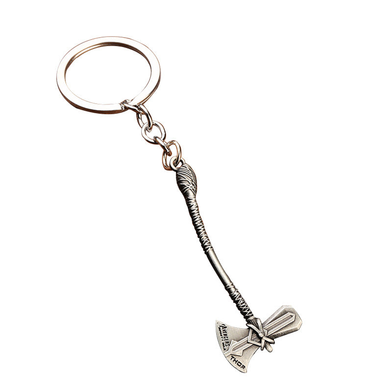Hammer Hammer Storm Axe Alloy Keychain Movie-Inspired Accessory