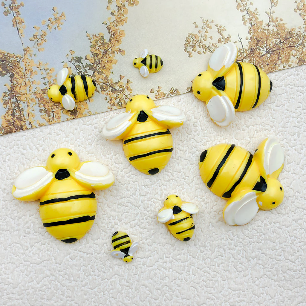 Resin Bee Charm Pendants