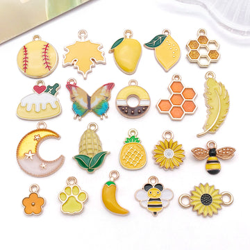 Colorful Enamel Fruit Animal and Nature Charms