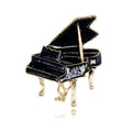 Black Gold Tone Piano Enamel Metal Brooch Pin for Jackets and Lapels view 6