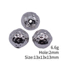 Hammered Round Spacer Beads in Two Antique Finishes view 5
