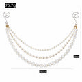 Clear Crackle Bead Pearl Christmas Tree Hanging Ornament view 2