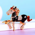 Crystal Thousand Mile Horse Keychains with Tassel and Plain Options view 12