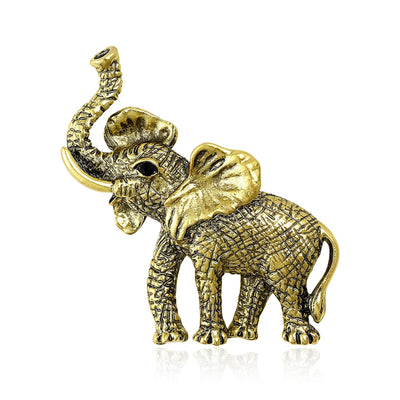 Textured Elephant Brooch shown alone on a light background