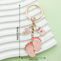Baby Shower Charm Keychains Featuring Blue Bottle Clasp Across 14 Pictured Variations view 8