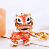 Orange-Red Lion-Dance