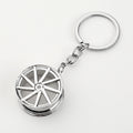 Wheel Rim Keychain With Split Ring In Four Color Finishes view 4