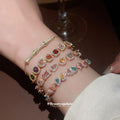 Multicolor CZ Tennis Bracelets Rose Gold Gold Four Styles view 4