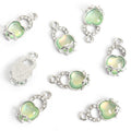 Pastel Cabochon Turtle Charms in Silver Tone, Six Colors view 10