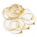 Large Wire Hoop Earring Findings in Four Finishes and Six Sizes view 3