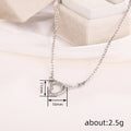 Silver Twisted Open Heart Infinity Link Pendant Necklace view 4